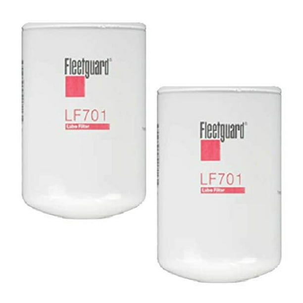 Fleetguard LF701 Oil Filter Cummins Filtration Pack of 2 Fleetguard LF701 Oil Filter Cummins Filtration Pack of 2